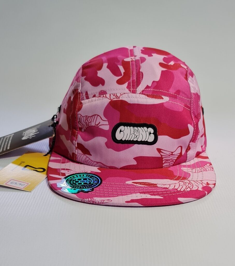 Boné High Strapback Five Panel Rosa